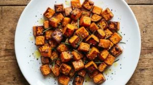 Air Fryer Sweet Potato Cubes for Clean Carb Loading