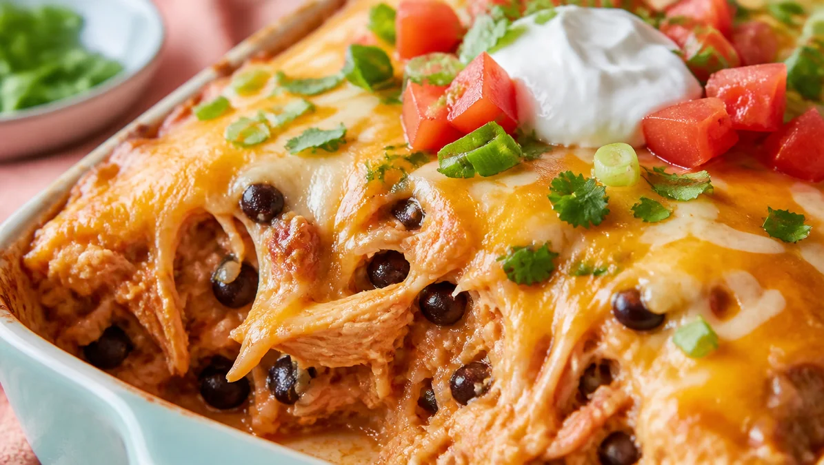 Easy Macro-Friendly Chicken Burrito Bake