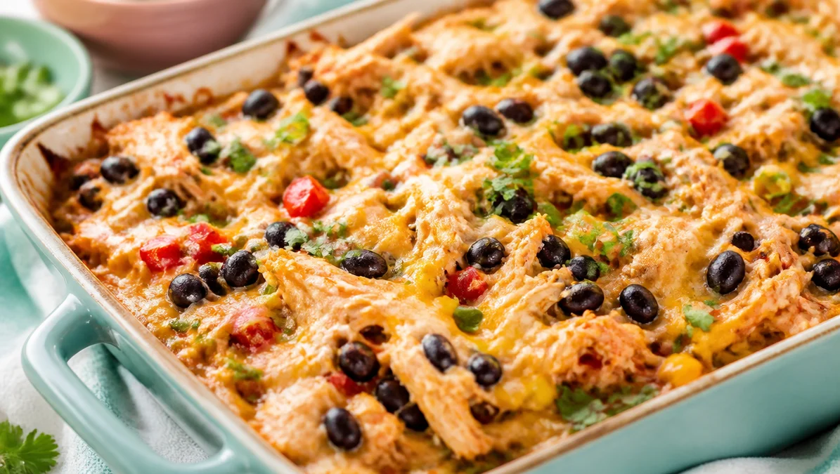 Fast Protein Dinner: Chicken Burrito Casserole