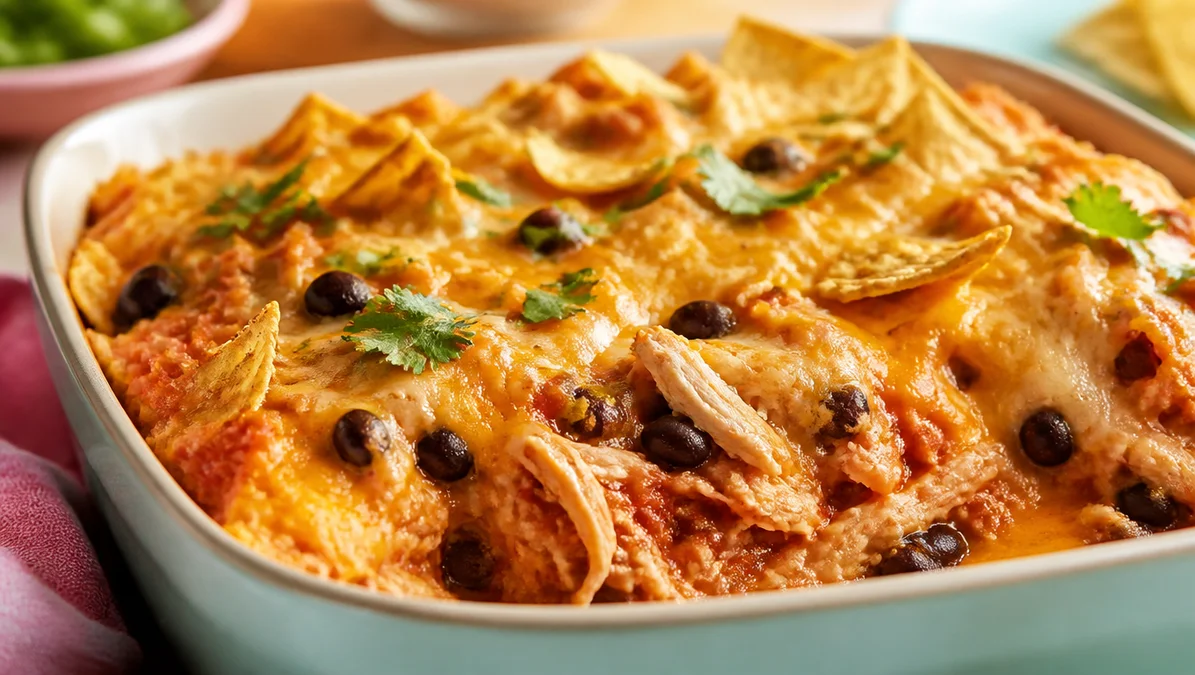 Easy Chicken Burrito Casserole