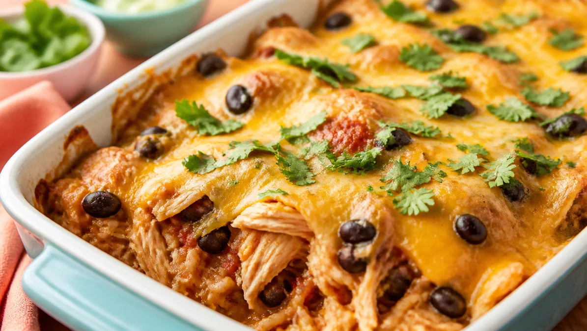 Easy Chicken Burrito Casserole for Busy Weeknights