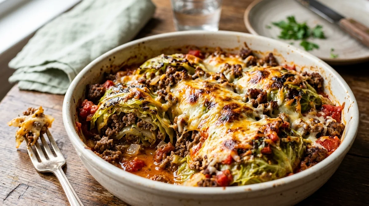 One-Pan High-Protein Cabbage Roll Casserole