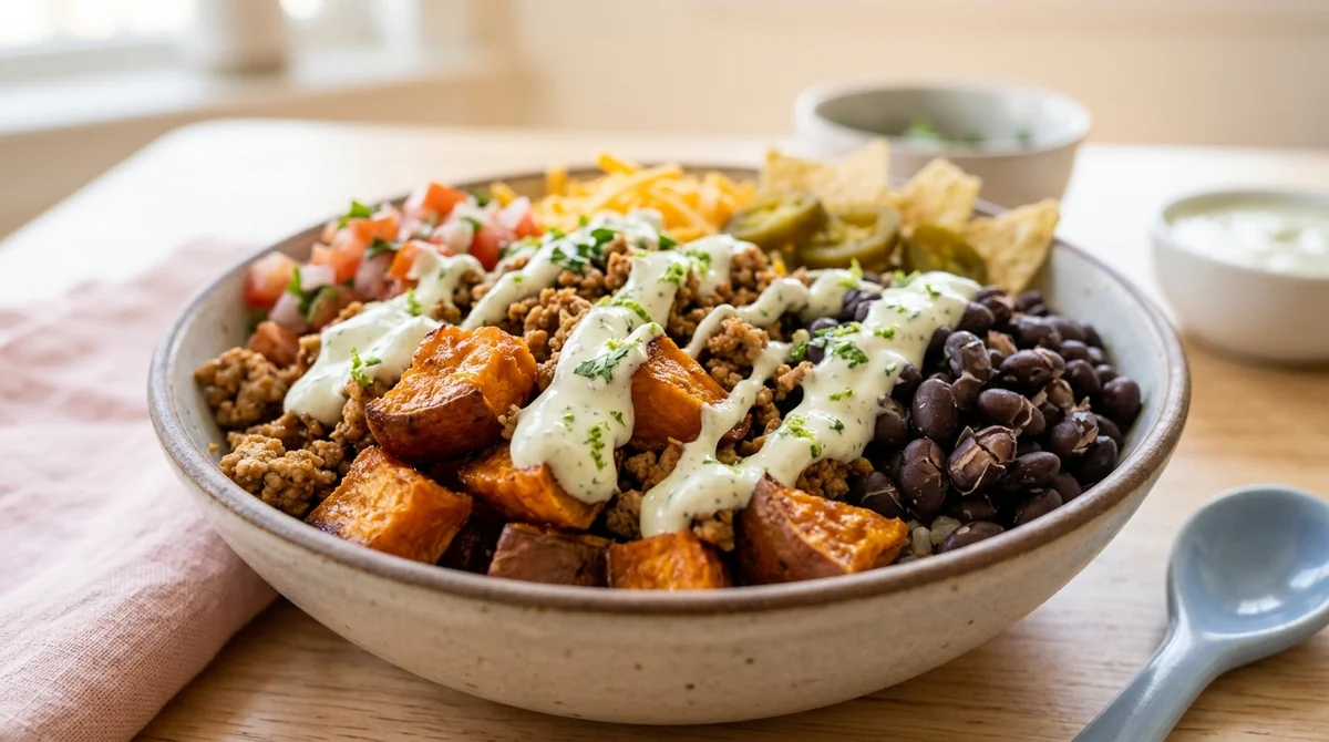 Easy High-Protein Potato Taco Bowl for Meal Prep