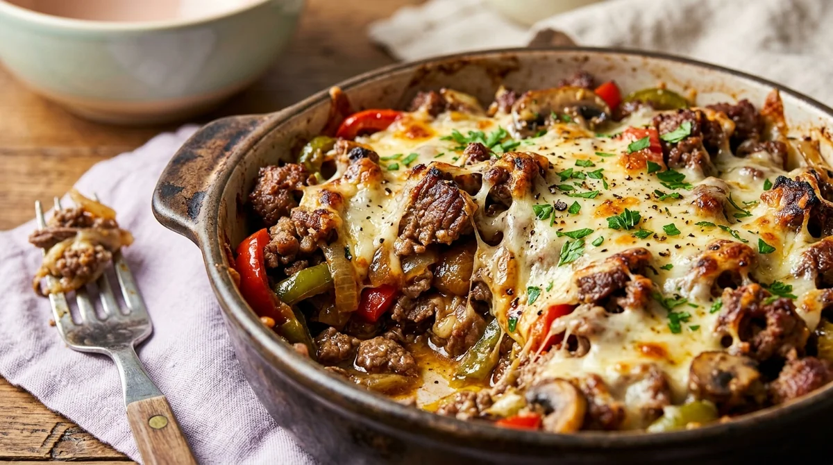 30g Protein Cheesesteak Bake