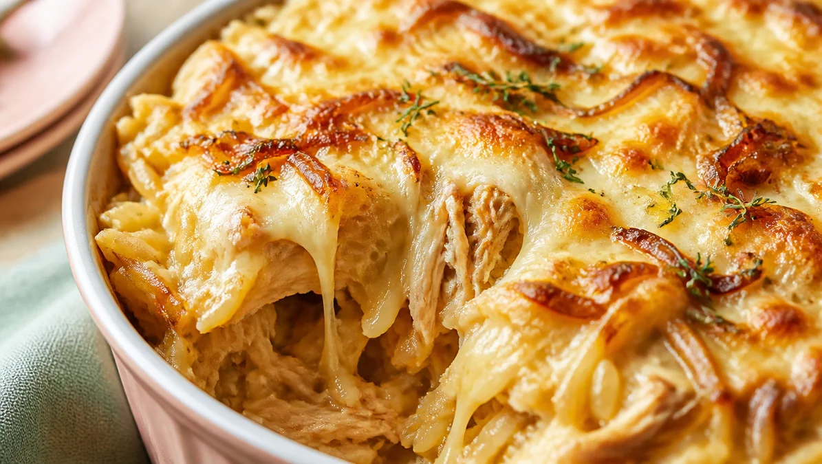 Fast Easy High-Protein Chicken Orzo Casserole