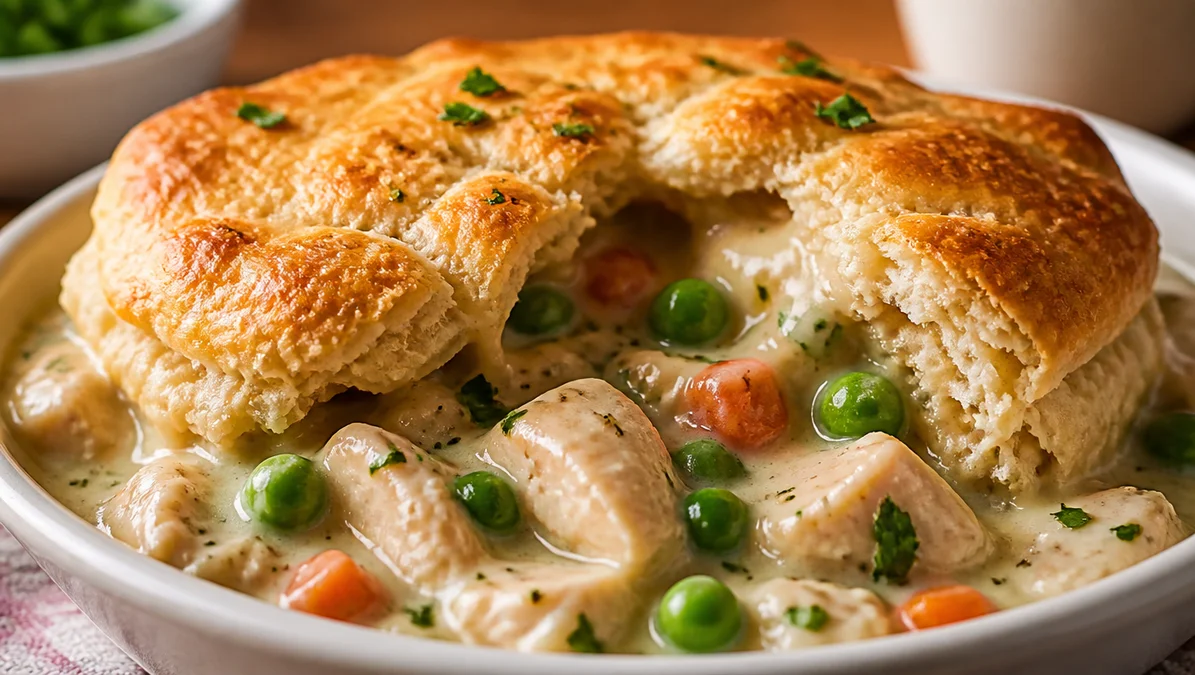Fast Easy High-Protein Chicken Pot Pie Meal