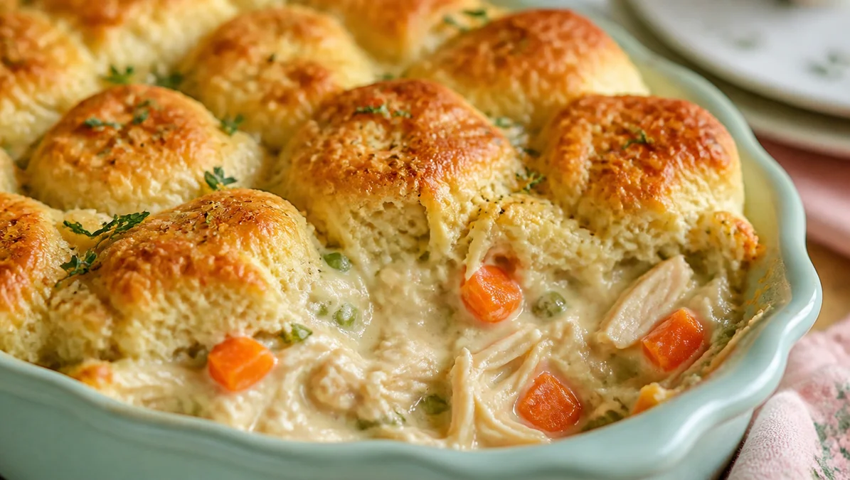 High-Protein Chicken Pot Pie Casserole in 30 Min