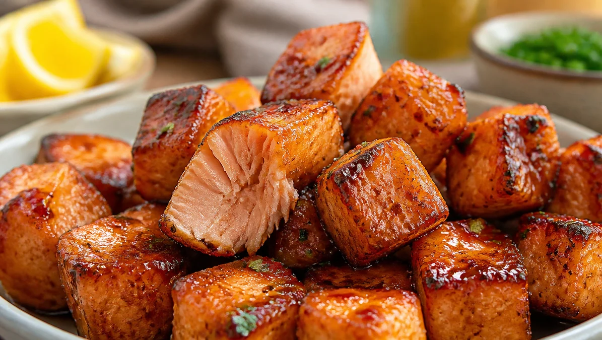 Hot Honey Salmon Bites – Quick High-Protein Dinner