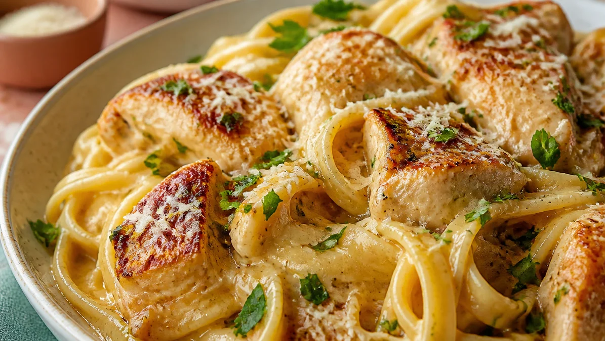 Garlic Butter Chicken Pasta