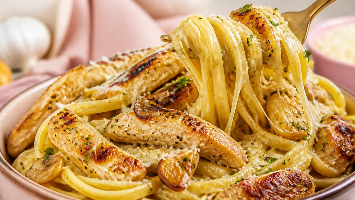 Easy High-Protein Garlic Butter Chicken Pasta in 30 Minutes