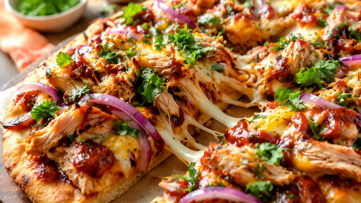 Quick BBQ Chicken Flatbread