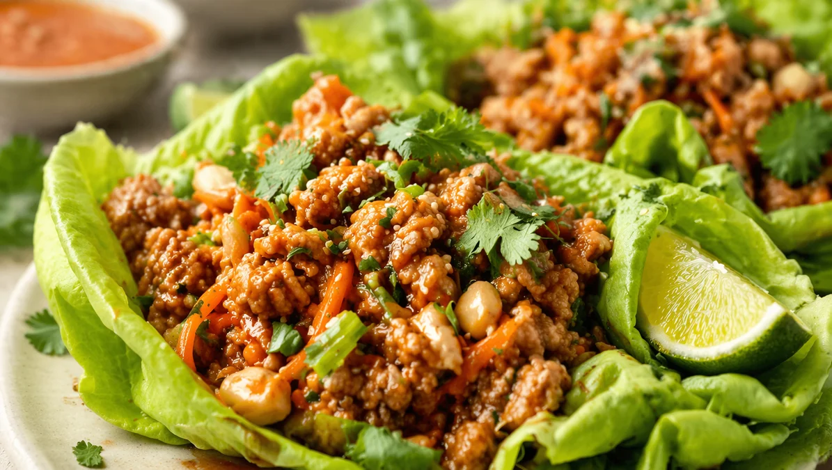 Easy Thai Chicken Wraps