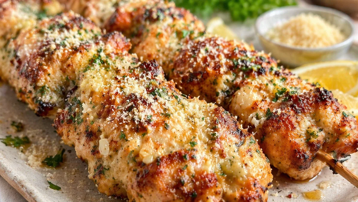 High Protein Chicken Skewers