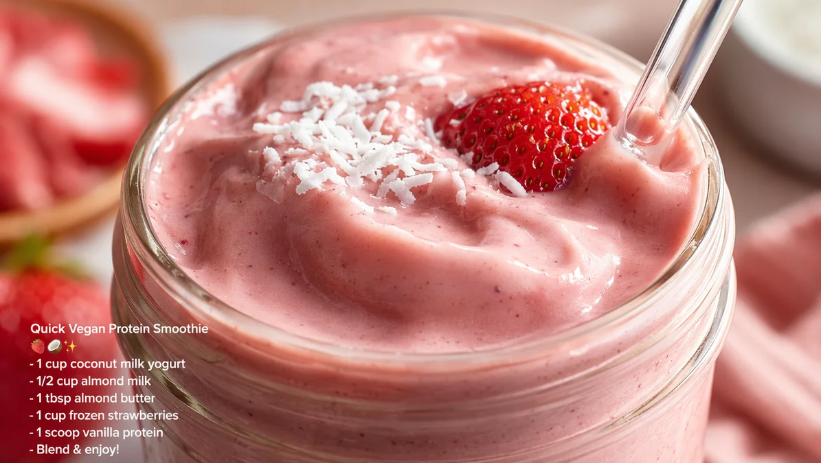 Quick Vegan Protein Smoothie