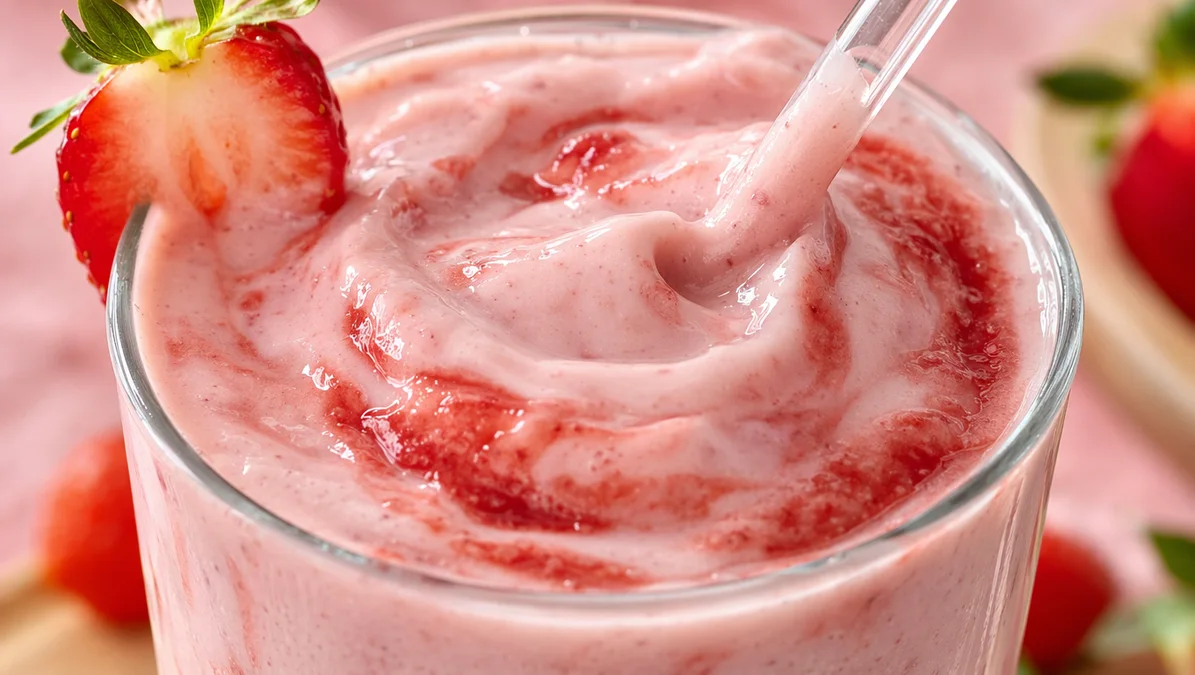 Silky Strawberry Protein Shake