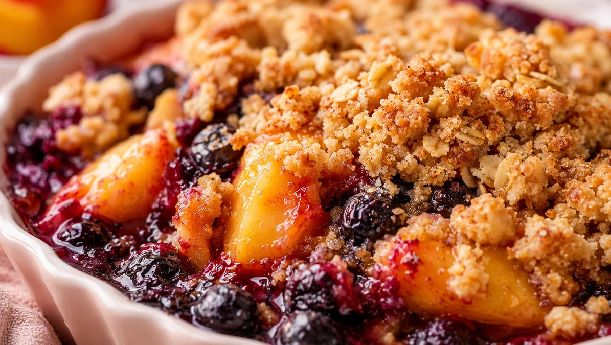 Blueberry Peach Crumble