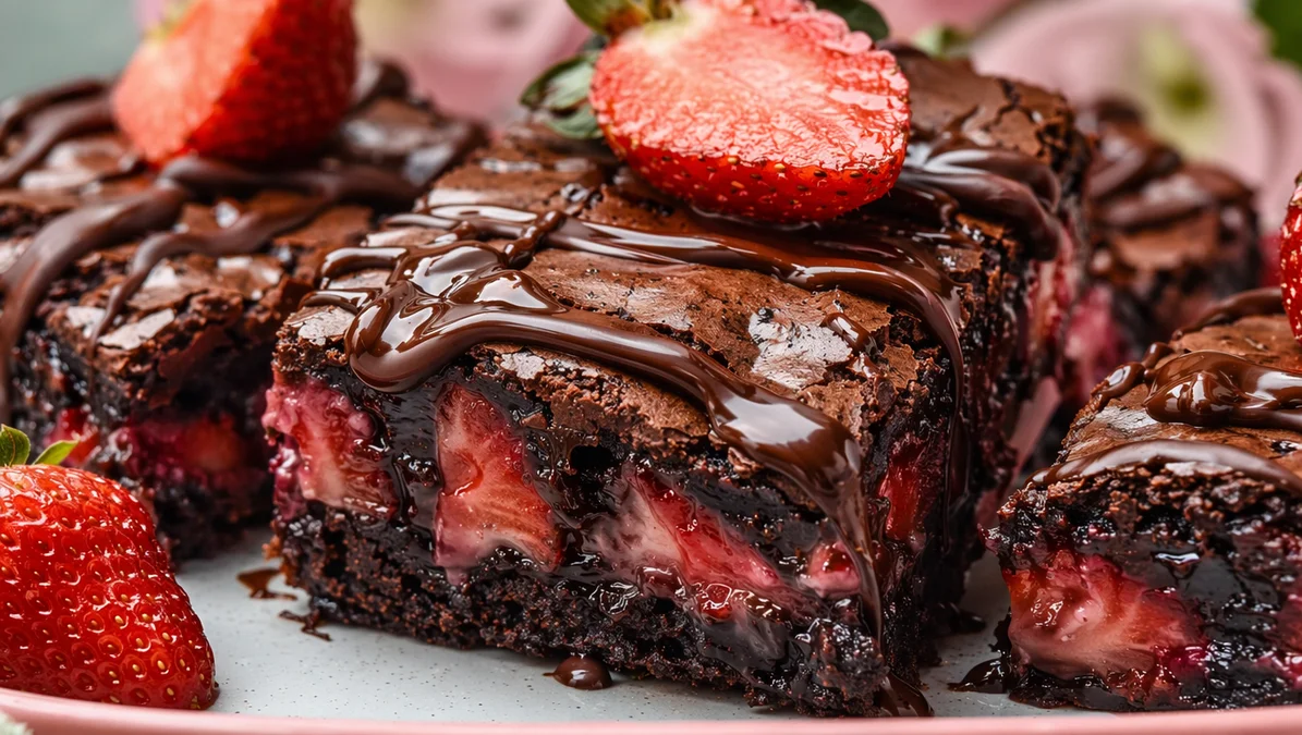 Easy Berry Brownie Dessert
