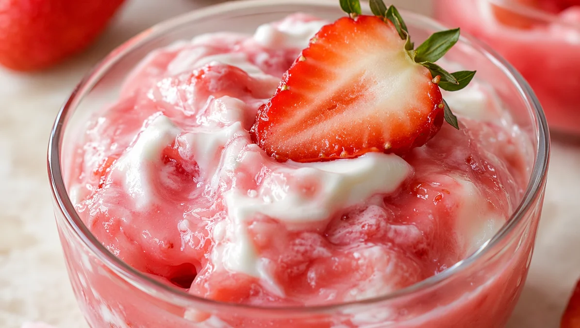 Easy Strawberry Gelatin Treat