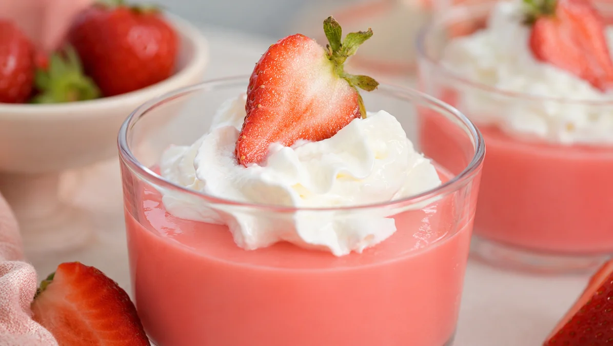Strawberry Jello Protein Snack