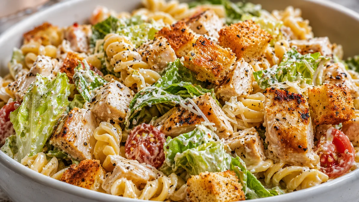 Chicken Caesar Pasta Salad
