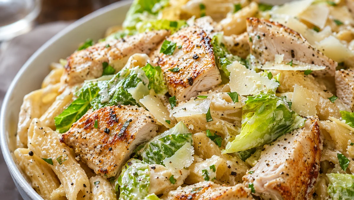 High-Protein Caesar Pasta