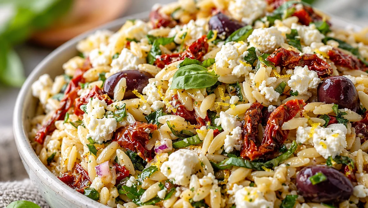 Orzo Feta Sun-Dried Salad