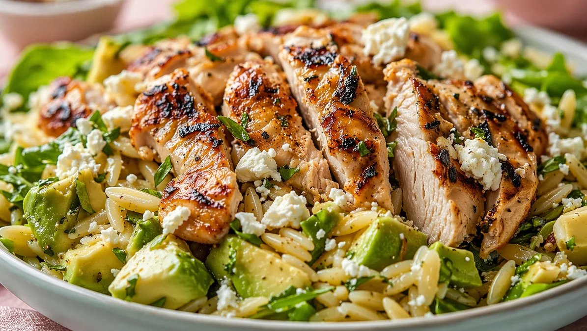Grilled Chicken Orzo Salad