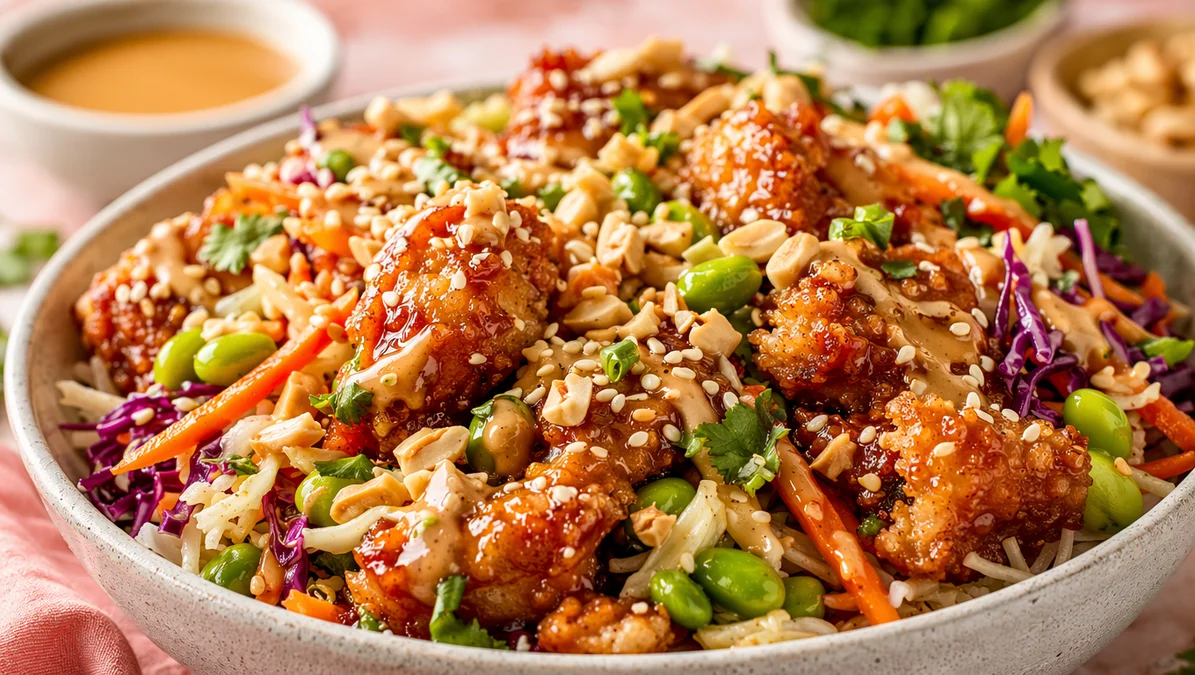Crunchy Sesame Chicken Bowl