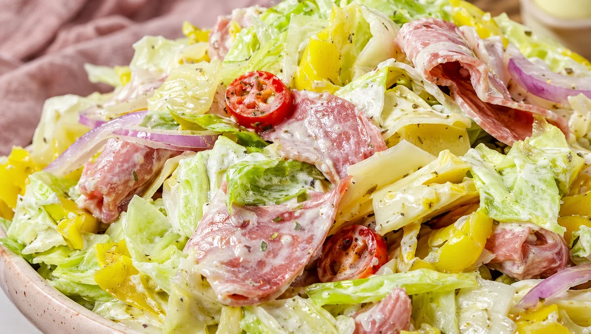 grinder salad, tik tok viral salad