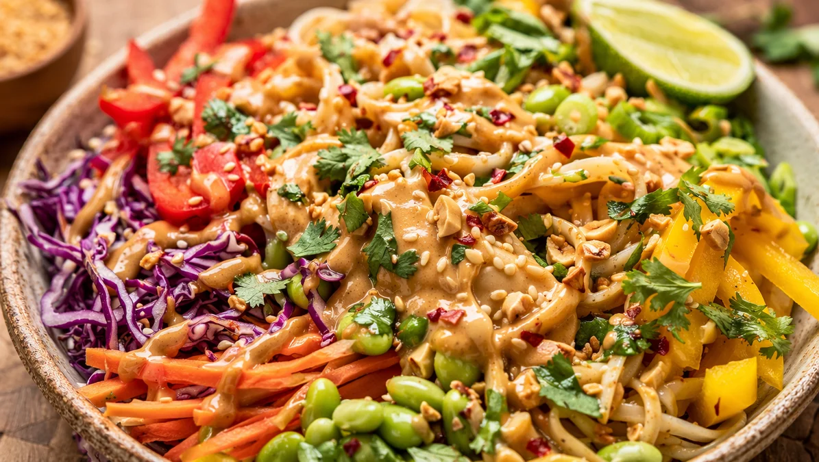 Vegan Thai Noodle Bowl
