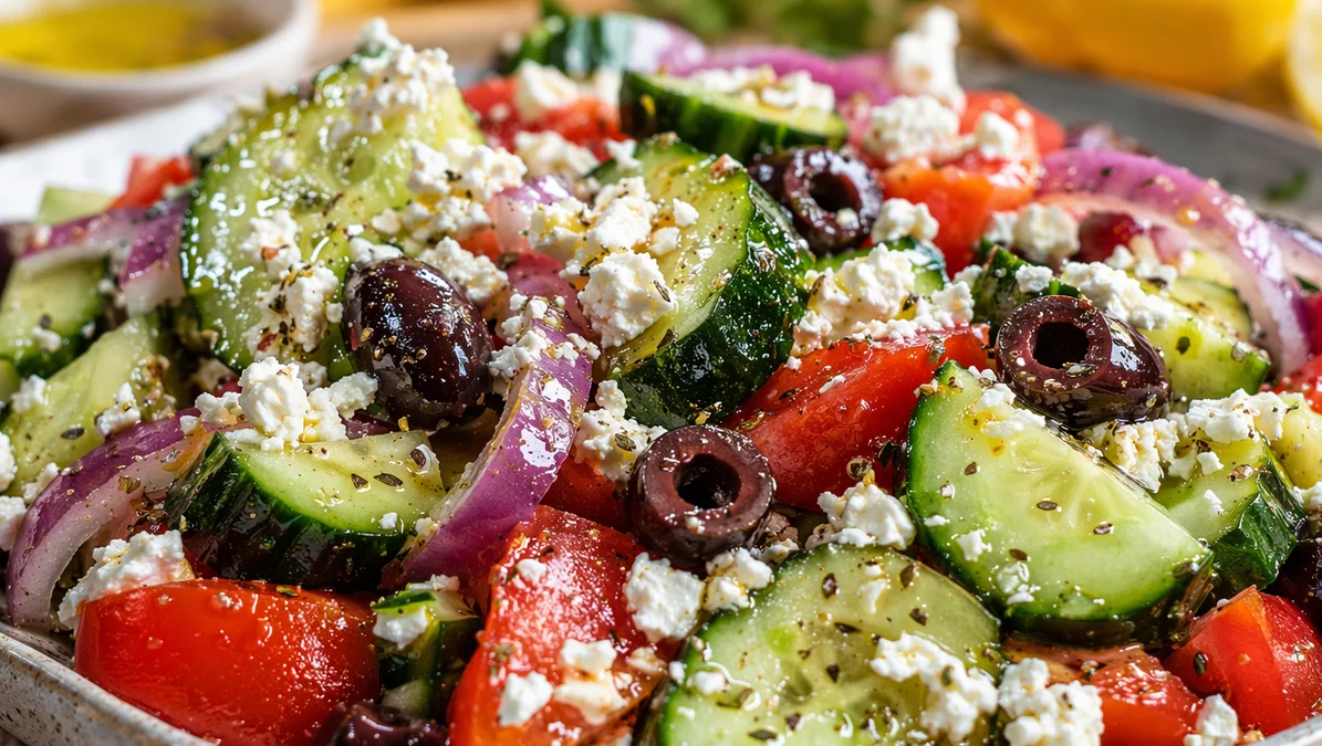 Greek Cucumber Salad (Quick and Easy!) - Joyous Apron