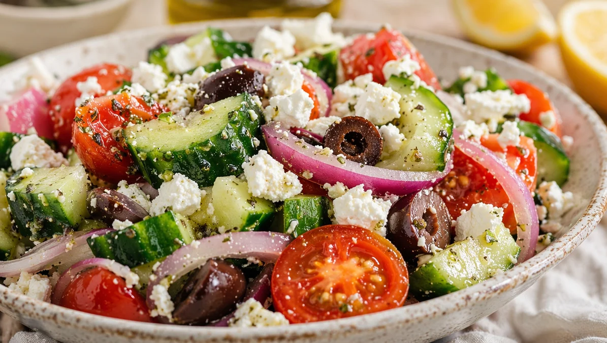 Greek Cucumber Feta Salad