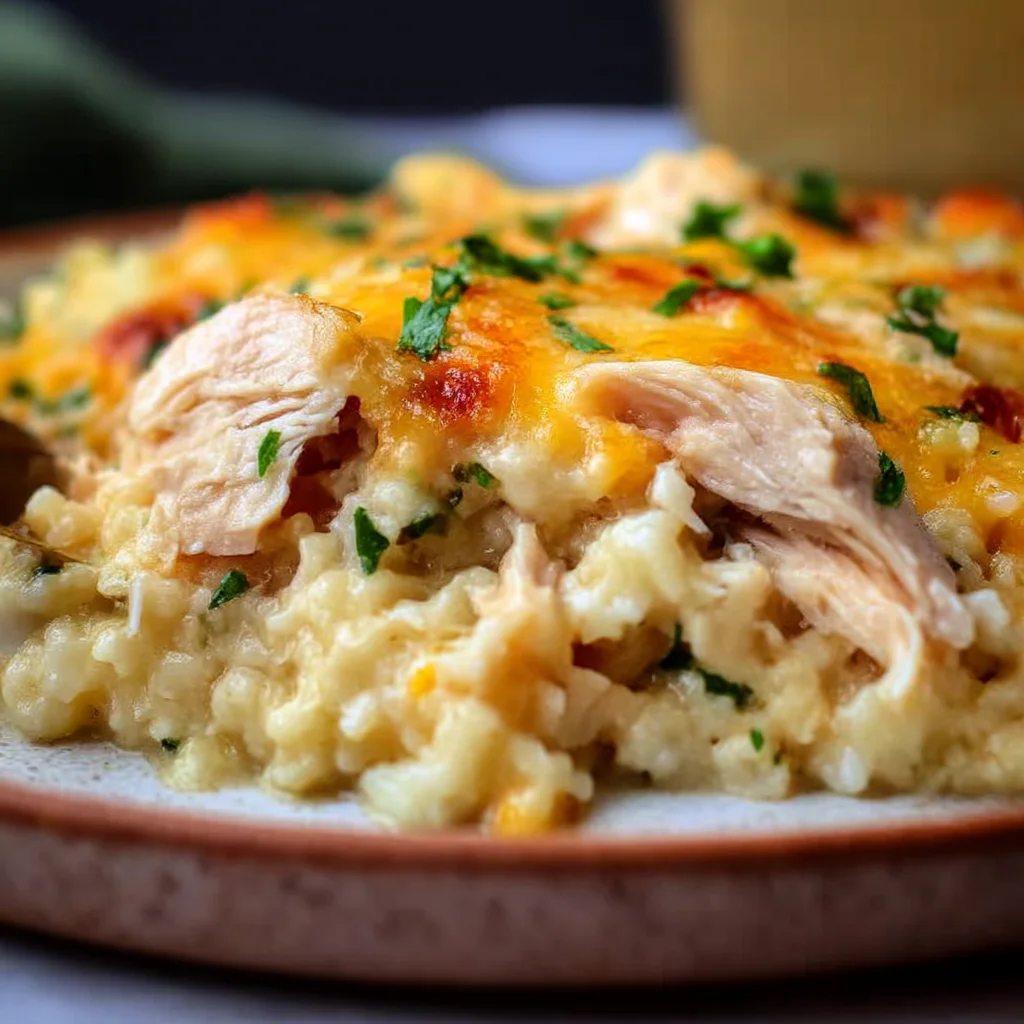 Low-Carb Chicken Cauliflower Casserole Meal Prep