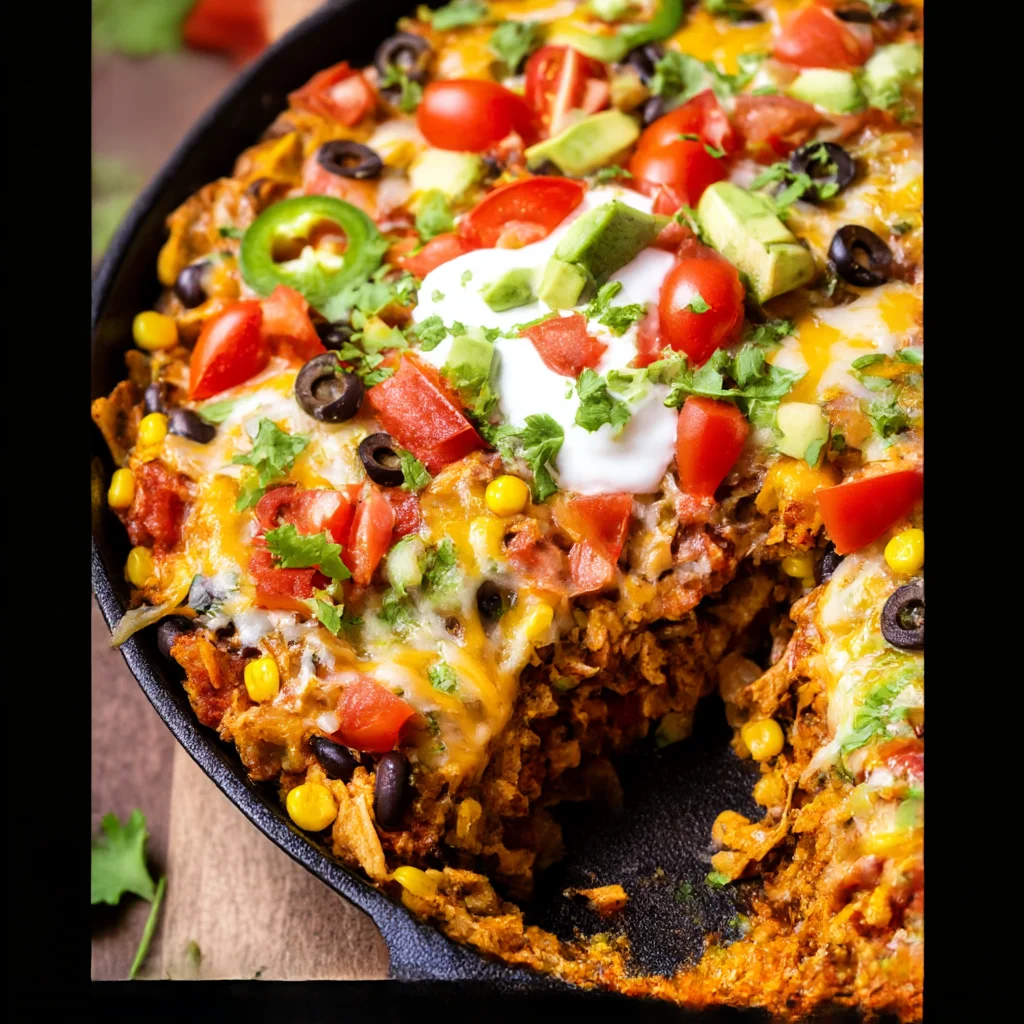 Protein-Packed Burrito Bake: Lean Chicken Rice Casserole
