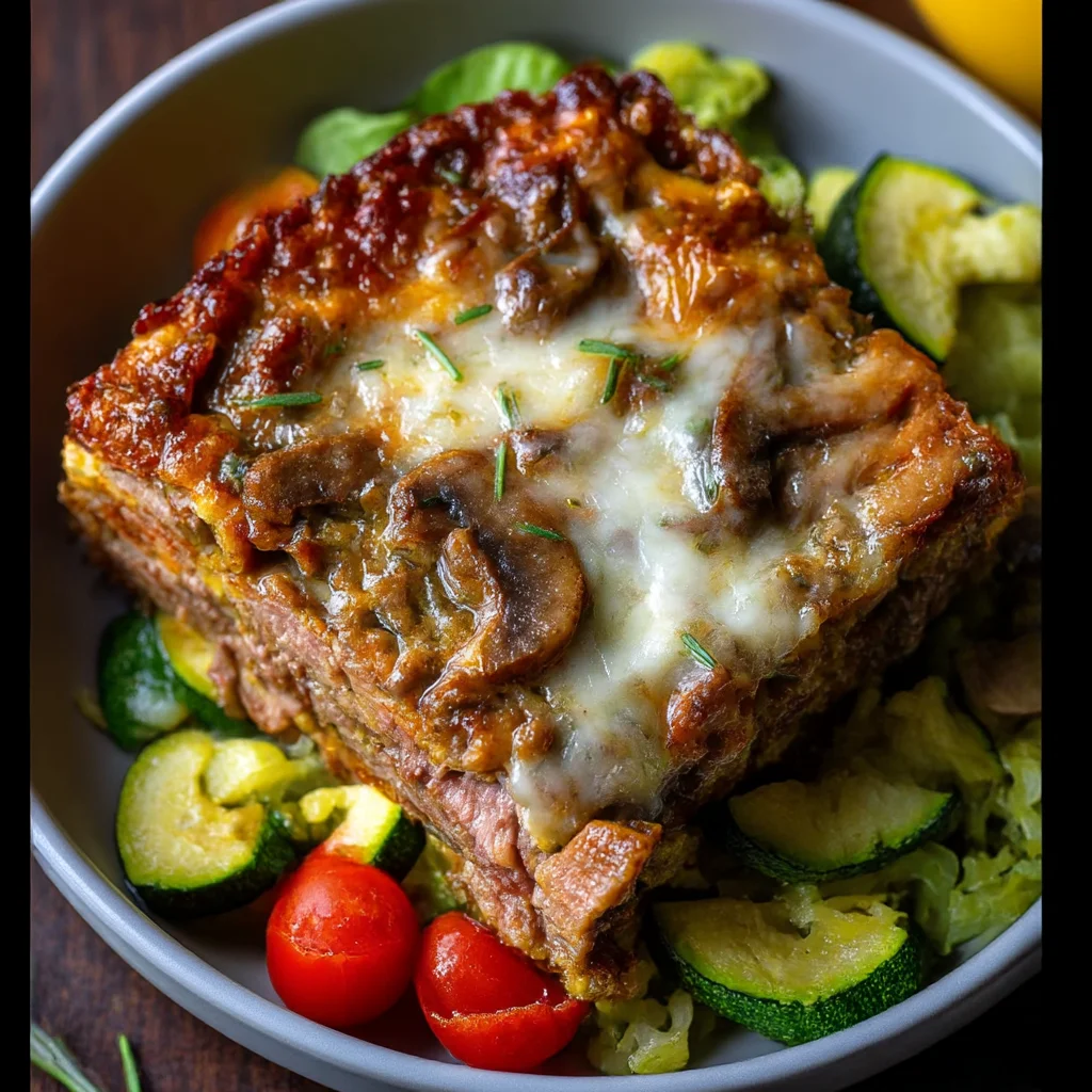 High-Protein Ground Beef Casserole Low-Carb Dinner