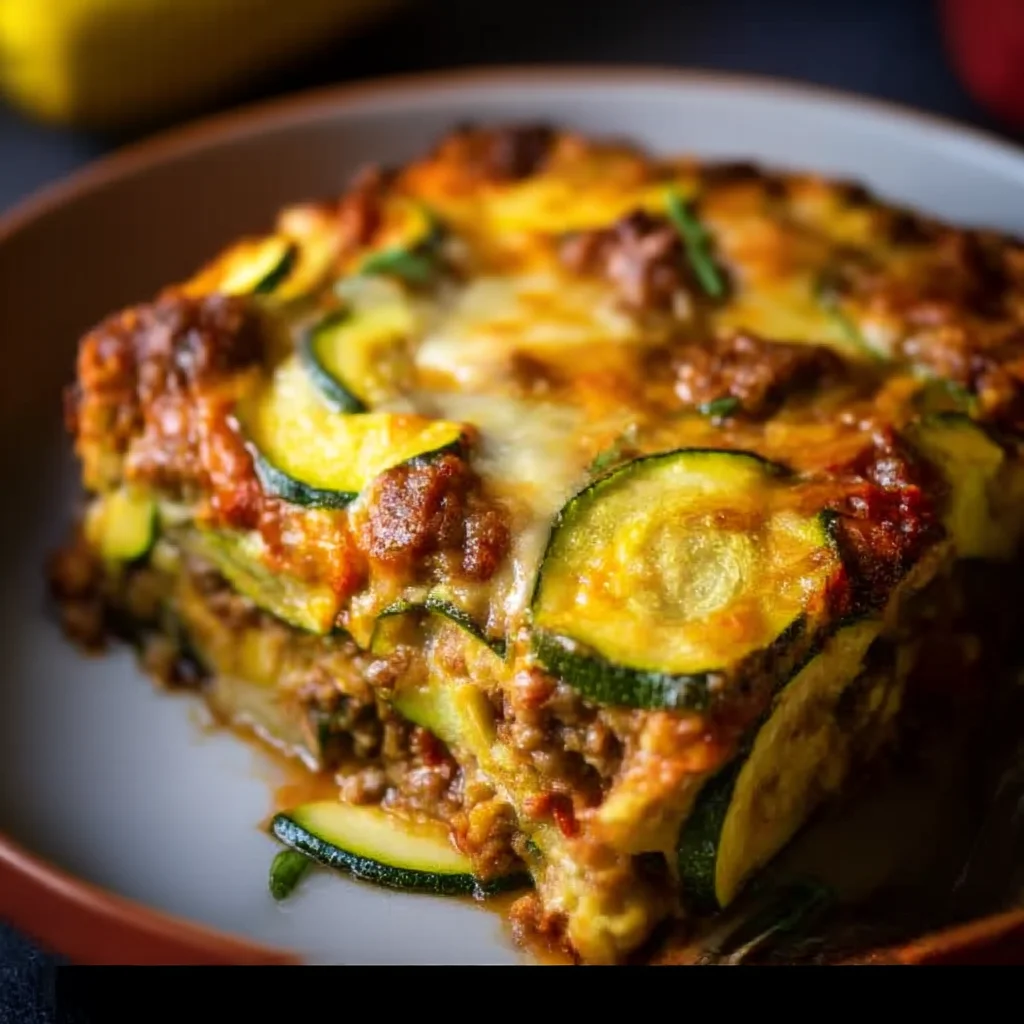 Cheesy Zucchini Pizza Casserole Meal Prep